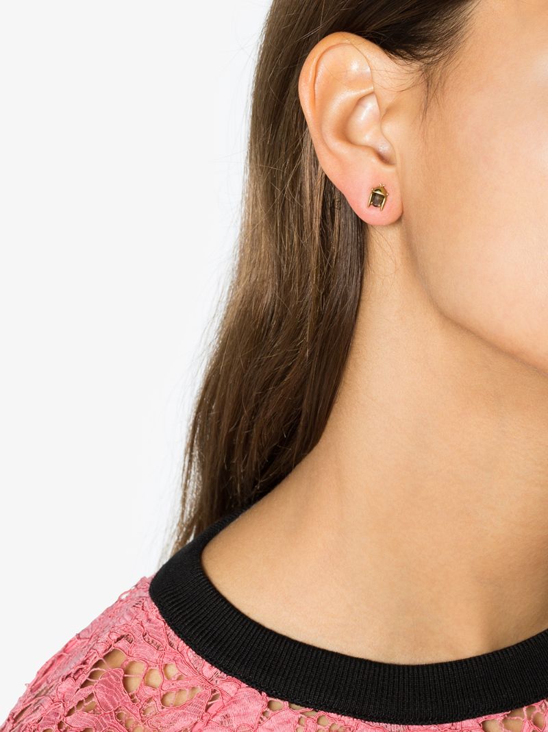 18k Yellow Gold Mini Chiquitin Volador Tourmaline Single Stud Earring
