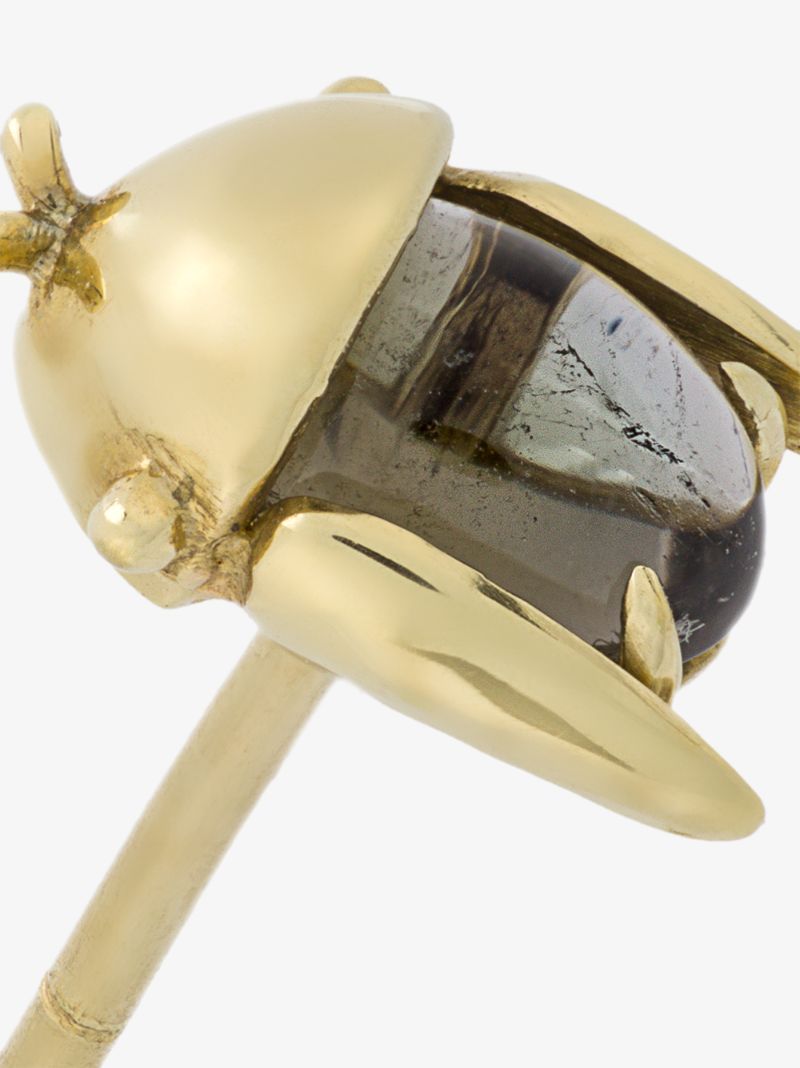 18k Yellow Gold Mini Chiquitin Volador Tourmaline Single Stud Earring