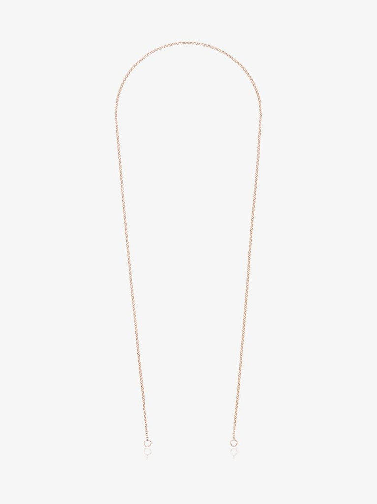 14k Rose Gold Rolo Chain 30 Inch Necklace