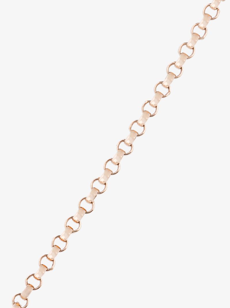 14k Rose Gold Rolo Chain 30 Inch Necklace