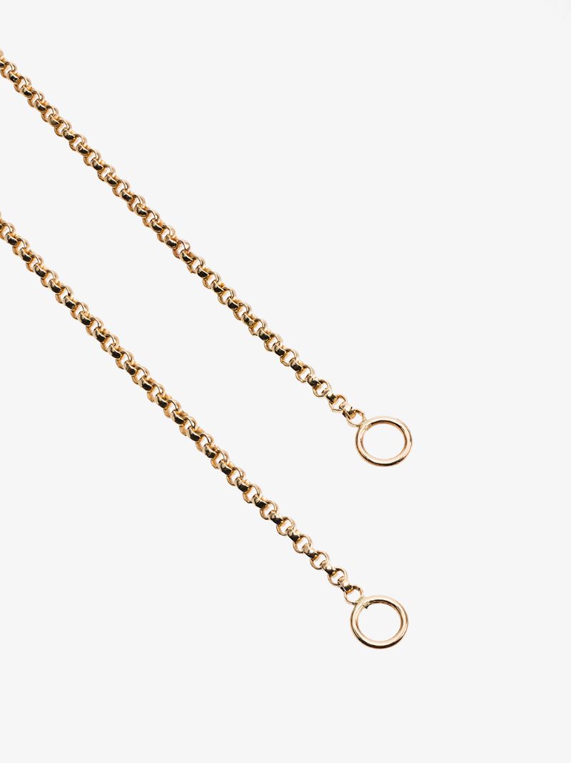 18k Yellow Gold Rolo Chain 30 Inch Necklace