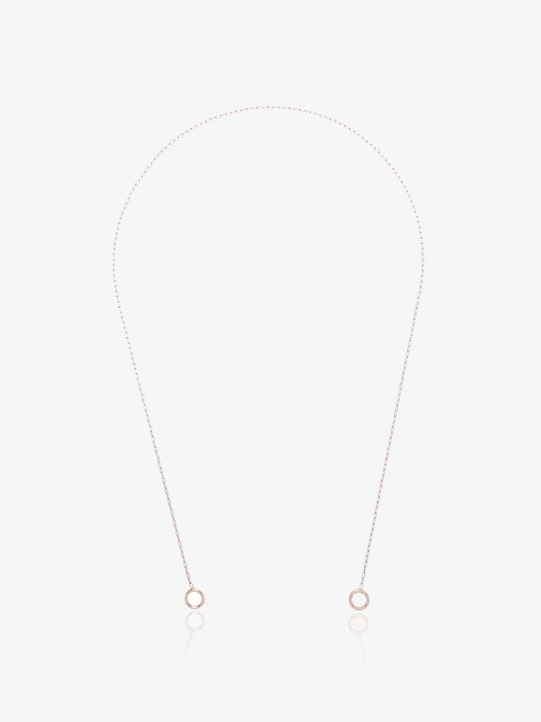 14k Rose Gold Fine Square Link Chain 16 Inch Necklace