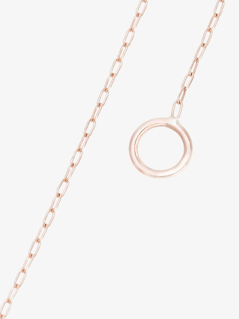 14k Rose Gold Fine Square Link Chain 16 Inch Necklace