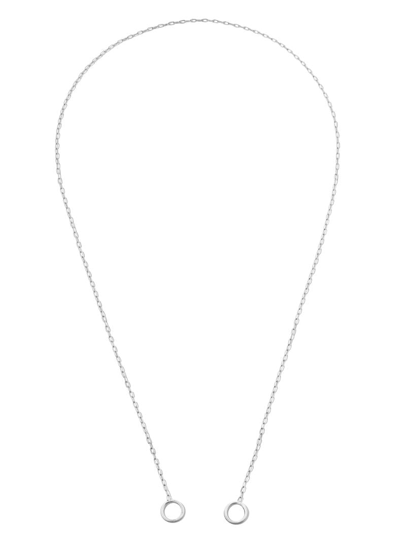 14k White Gold Fine Square Link Chain 16 Inch Necklace
