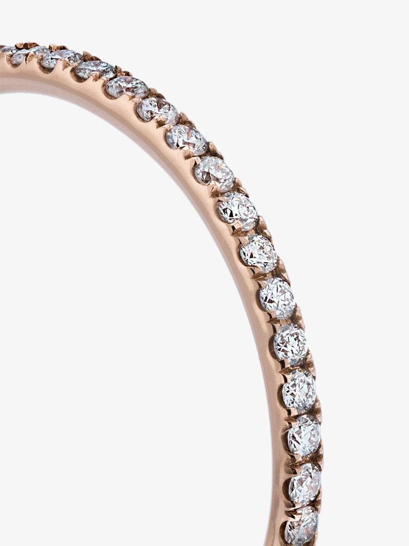 18k Rose Gold Thread Diamond Ring