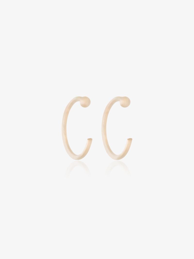 14k Yellow Gold Small Hugger Hoop Earrings
