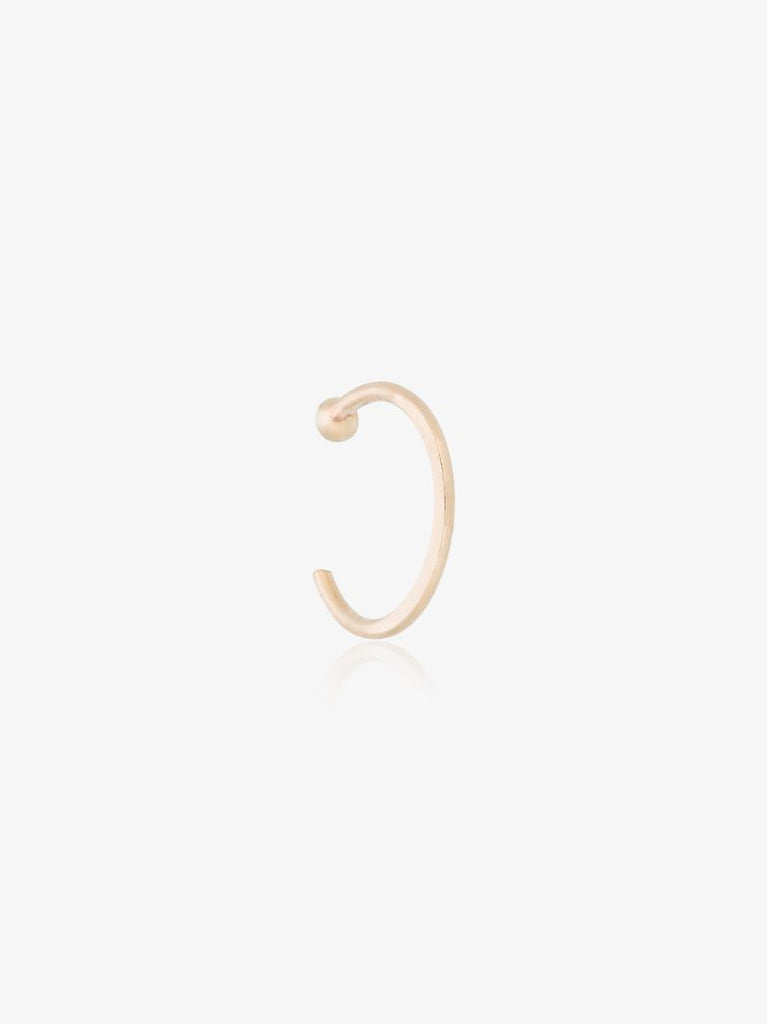 14k Yellow Gold Small Hugger Hoop Earrings