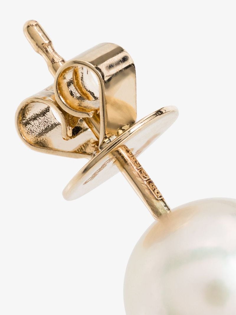 14k Yellow Gold Petite Akoya Pearl Stud Earring