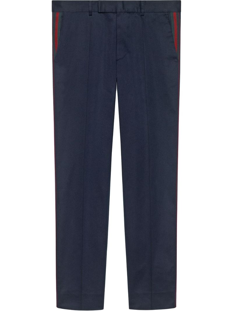 Blue '60s Cotton Trousers