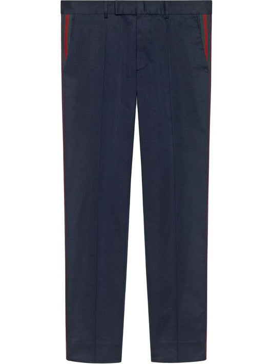 Blue '60s Cotton Trousers