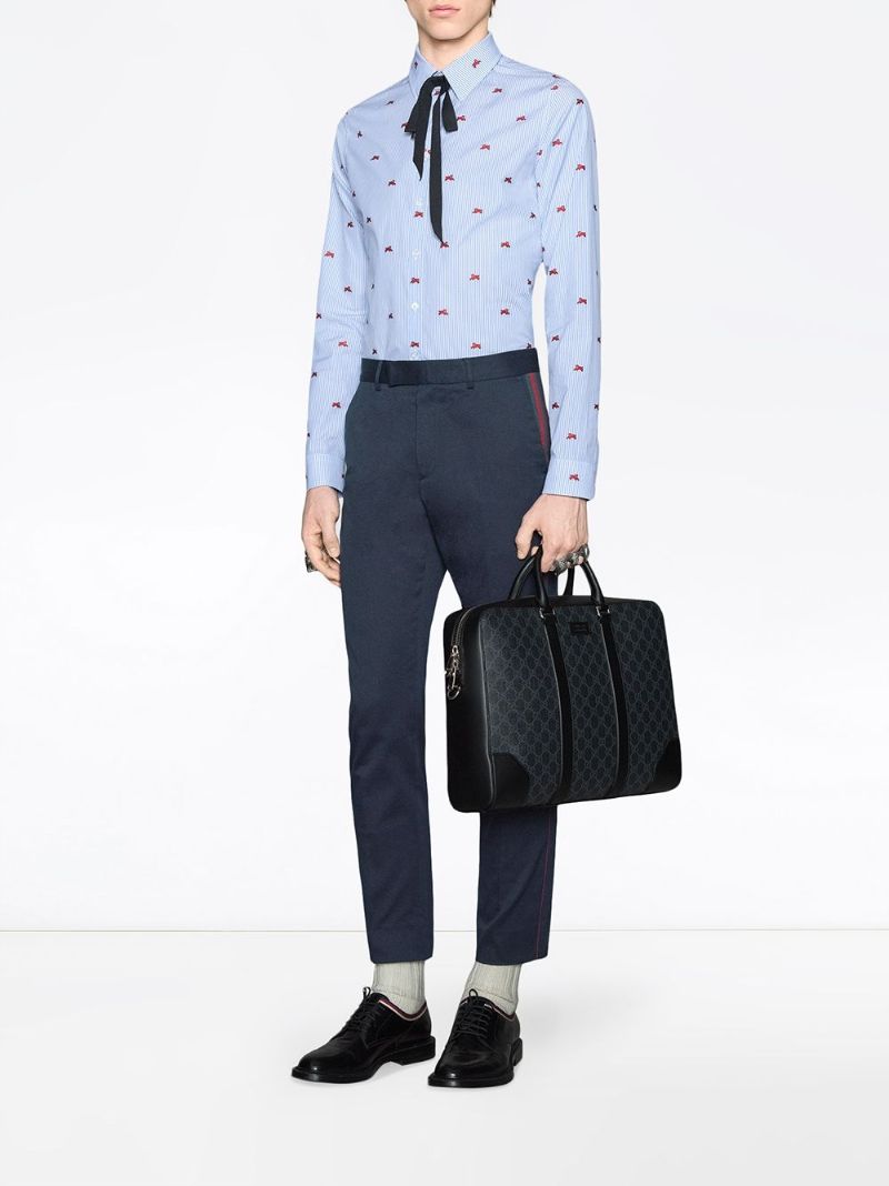 Blue '60s Cotton Trousers