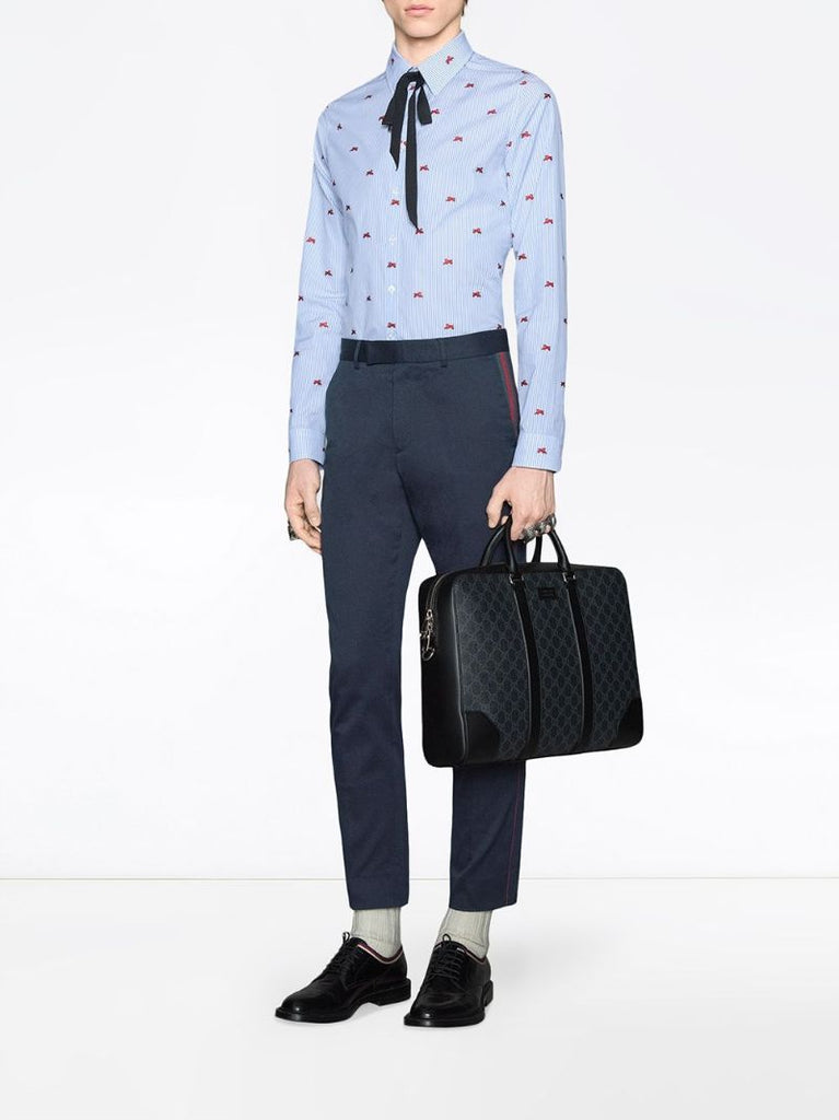 Blue '60s Cotton Trousers