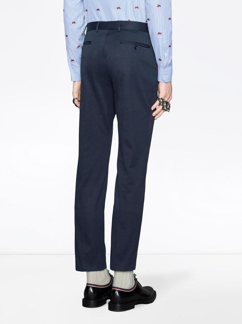 Blue '60s Cotton Trousers