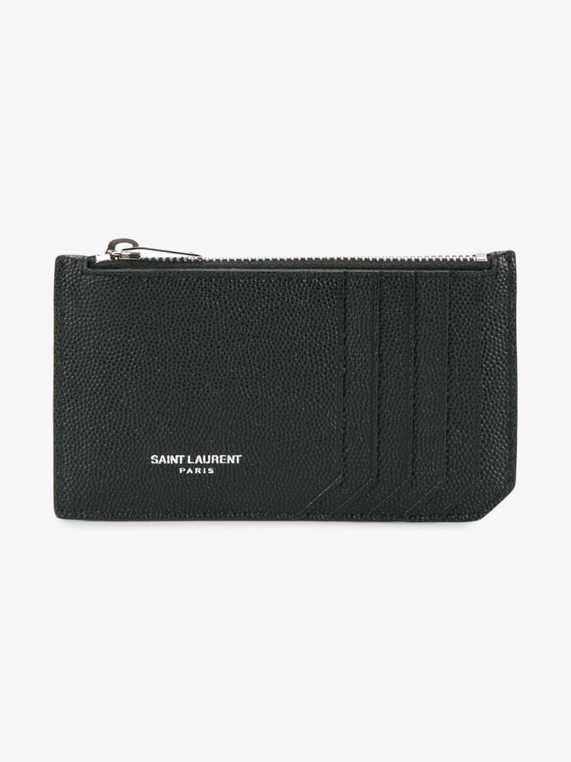 Black Leather Fragments Cardholder