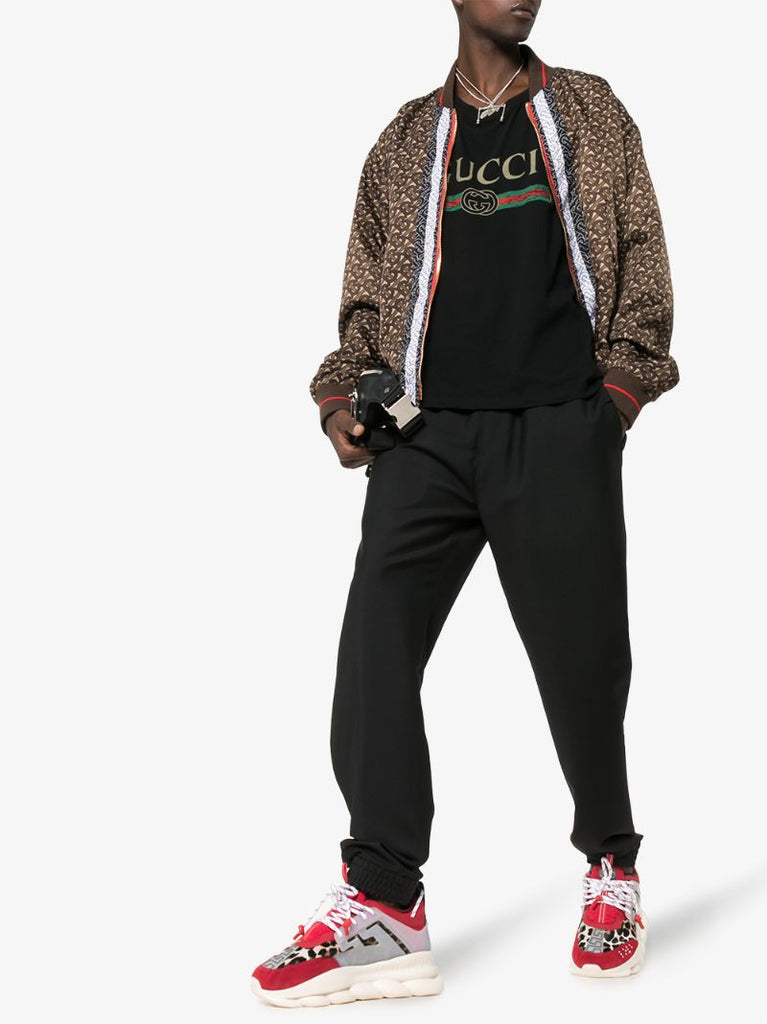 Black Logo Print T-shirt