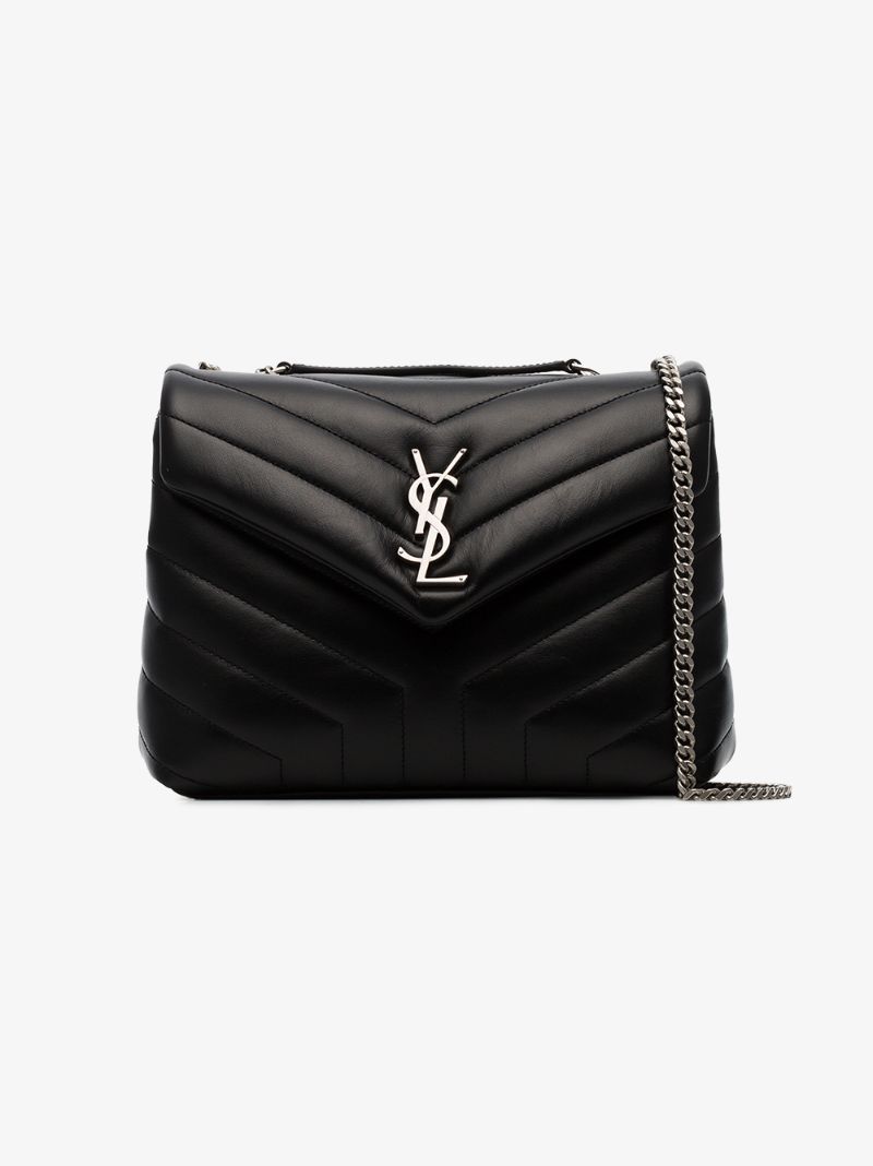 Black Loulou Small Leather Shoulder Bag