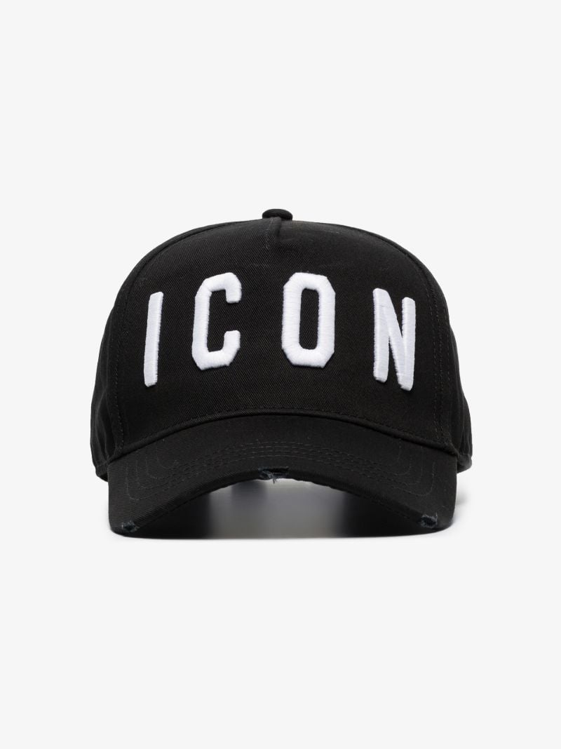 Black Icon Logo Baseball Cap
