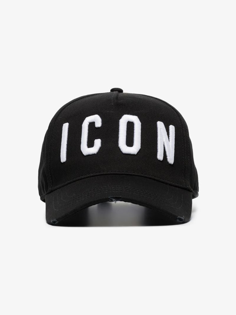 Black Icon Logo Baseball Cap