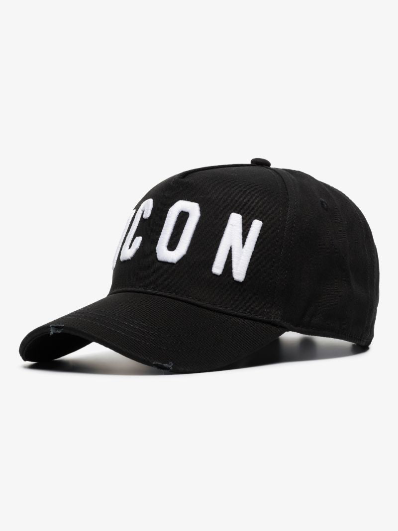 Black Icon Logo Baseball Cap