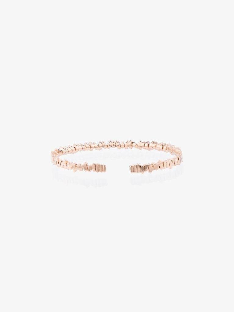 18k Rose Gold Fireworks Classic Baguette Diamond Bangle