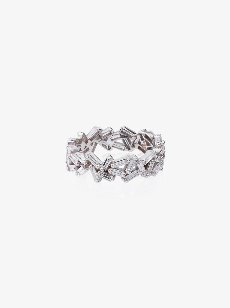18k White Gold Sparkler Eternity Band