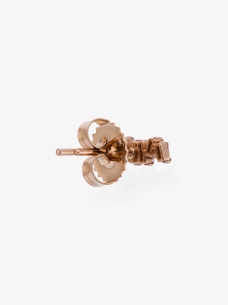 18k Rose Gold and Diamond Fireworks Post Earrings