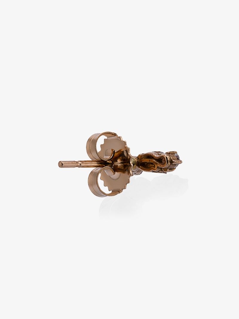 18k Rose Gold Post Diamond Earrings