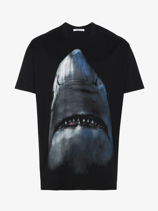 Oversized Shark Print T-shirt