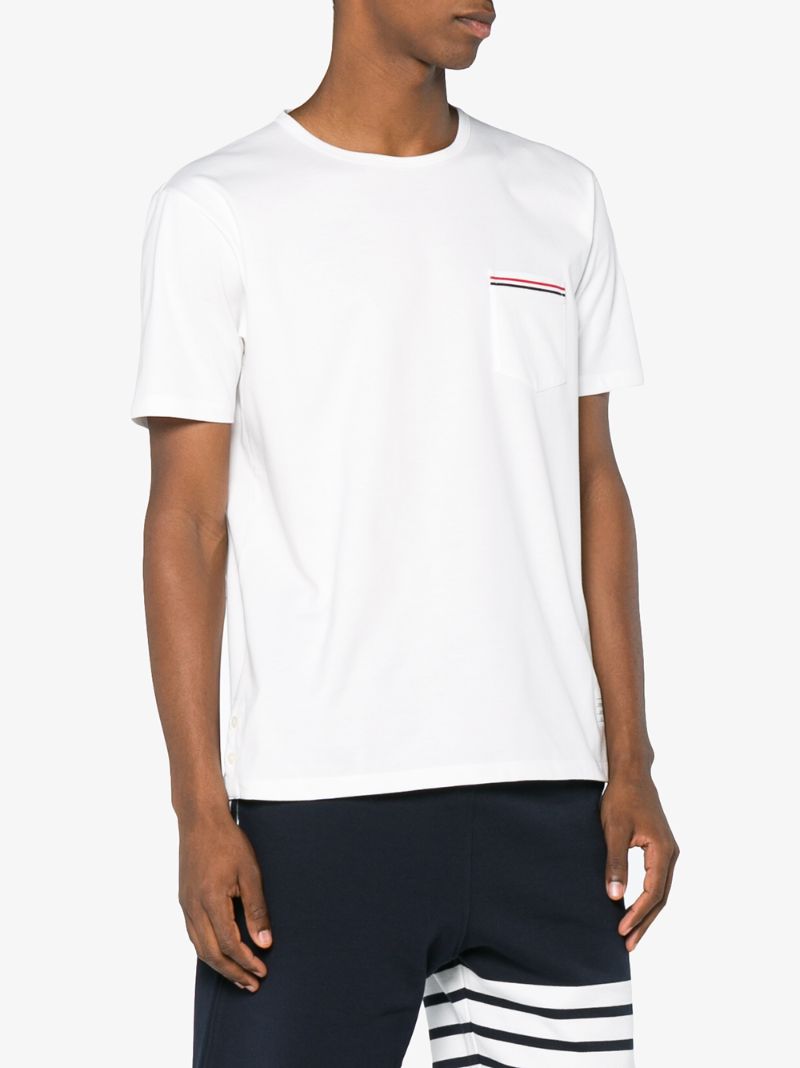 White Side Buttons T-shirt