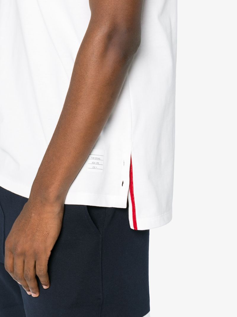White Side Buttons T-shirt