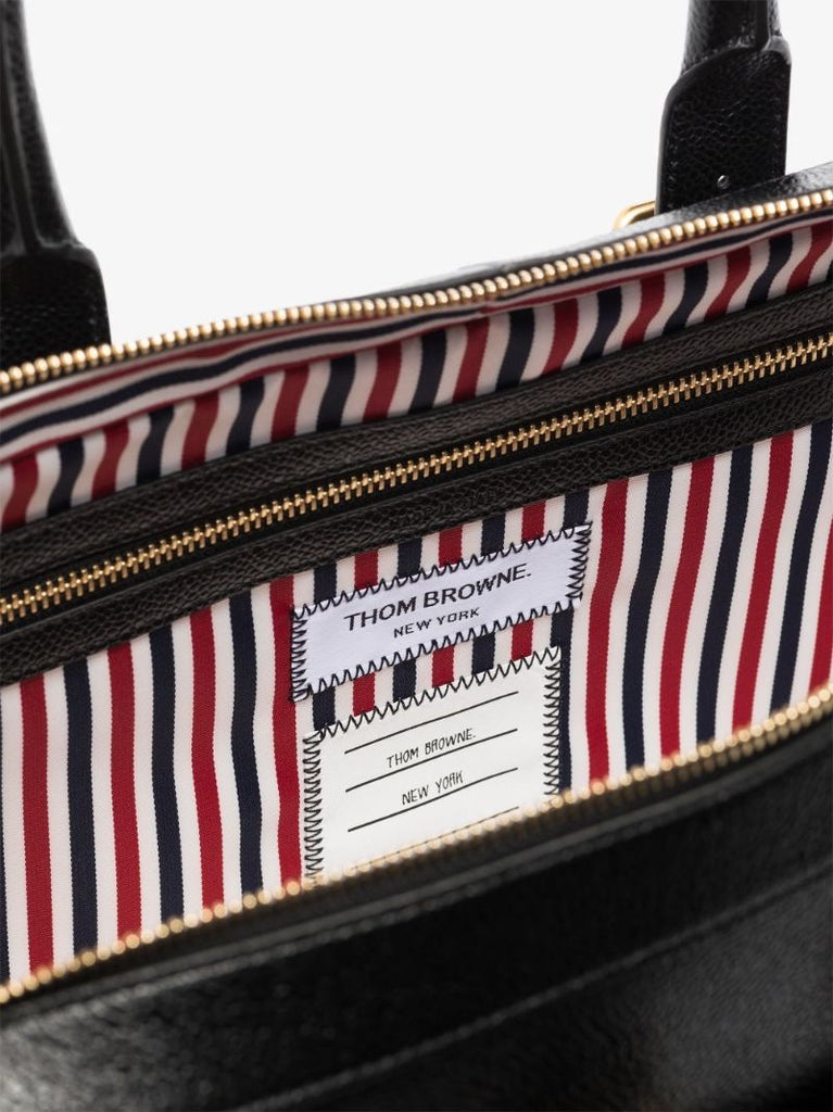 Black Grained Leather Briefcase