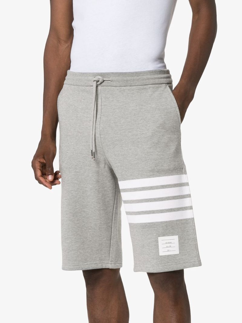 Grey 4-bar Stripe Track Pants