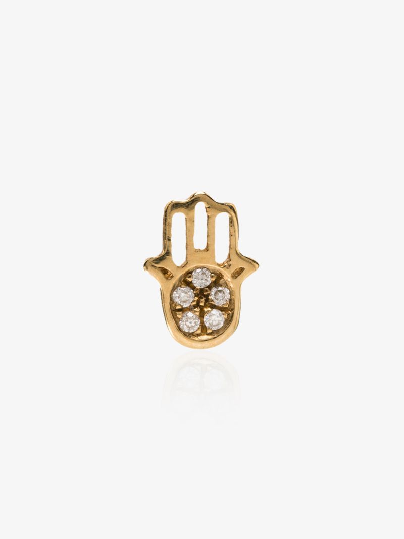 Hand of Fatima Diamond Charm