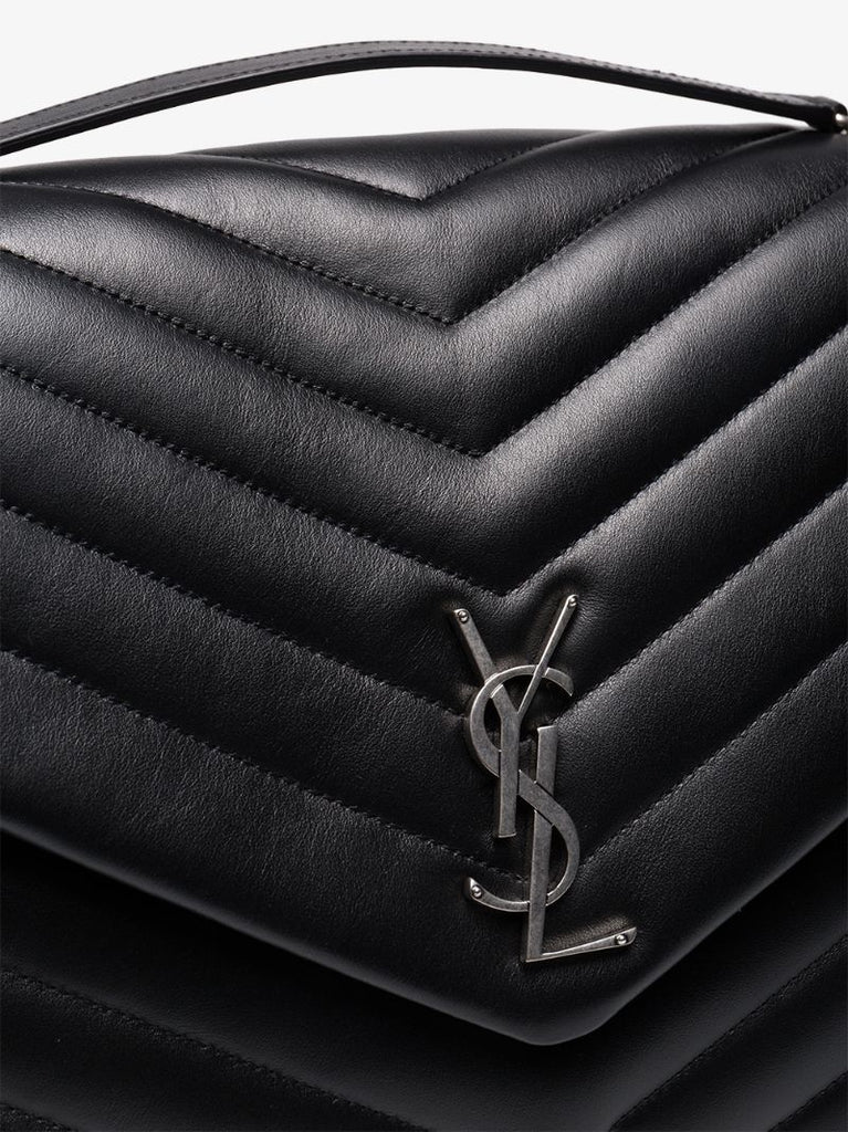 Black Loulou Large Quilted Leather Shoulder Bag