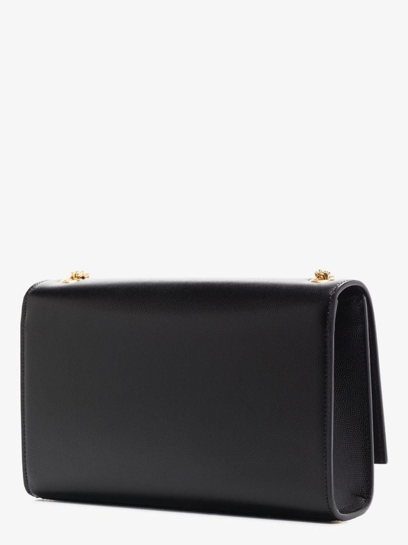 Black Kate Medium Leather Shoulder Bag