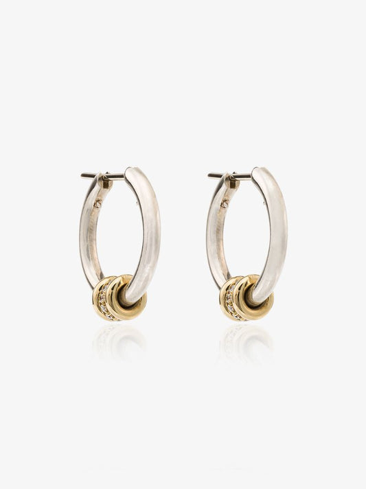 Sterling Silver Ara Diamond Hoop Earrings