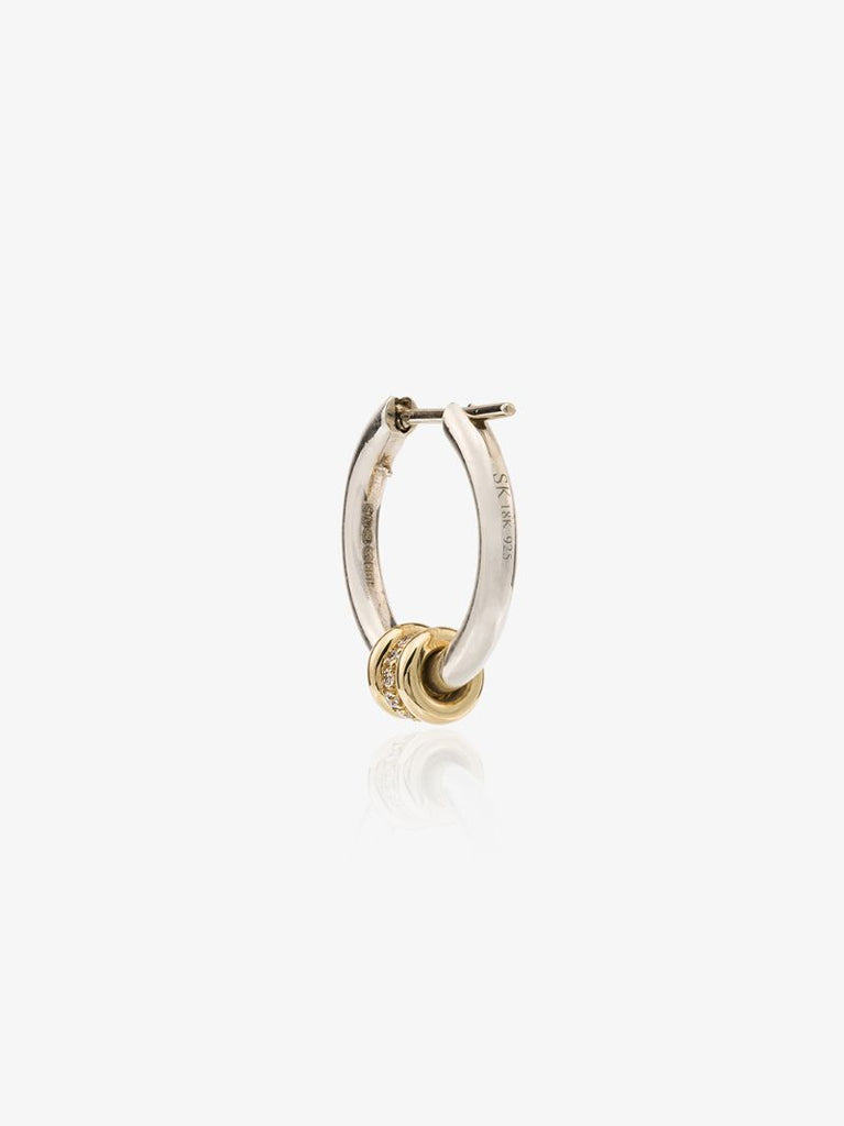 Sterling Silver Ara Diamond Hoop Earrings