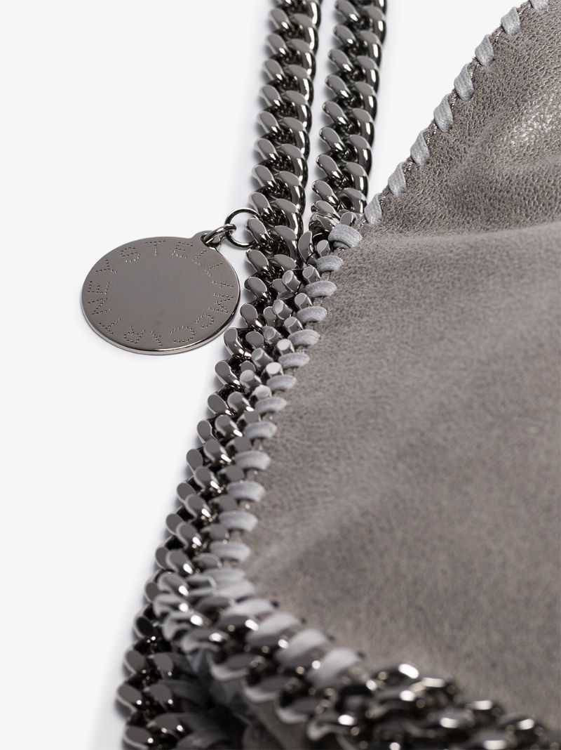 Grey Falabella Faux Leather Tote Bag