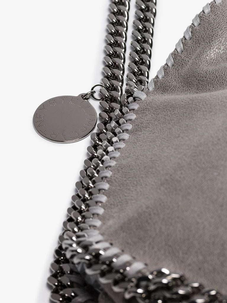 Grey Falabella Faux Leather Tote Bag