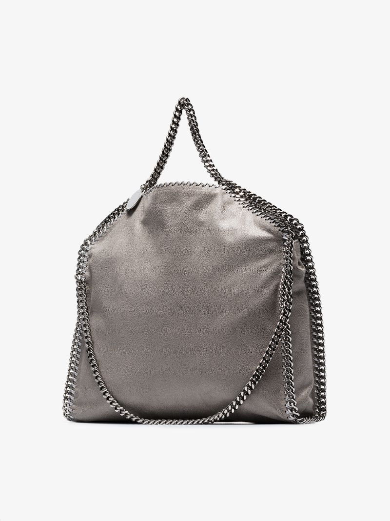 Grey Falabella Faux Leather Tote Bag