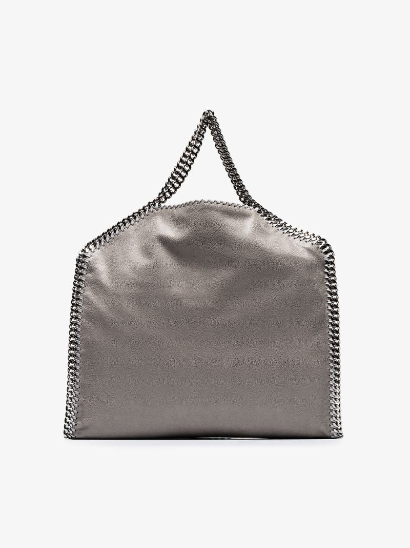 Grey Falabella Faux Leather Tote Bag