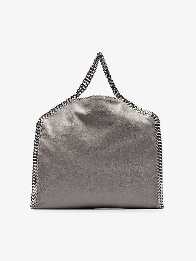Grey Falabella Faux Leather Tote Bag