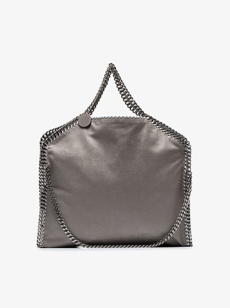 Grey Falabella Faux Leather Tote Bag