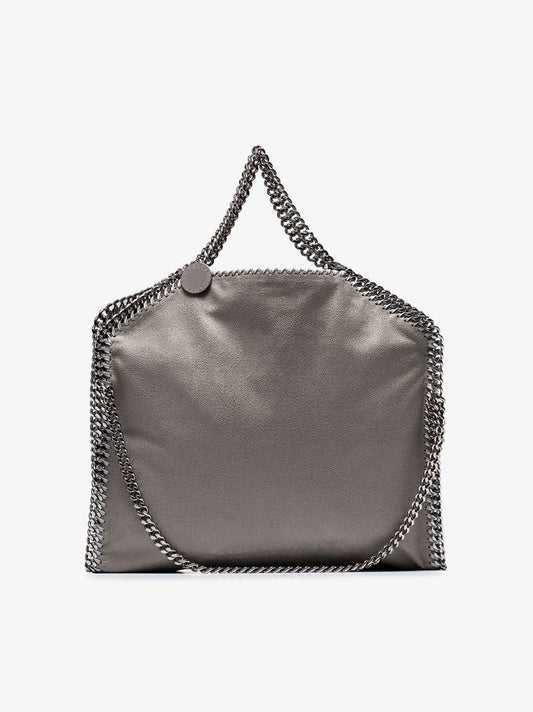 Grey Falabella Faux Leather Tote Bag