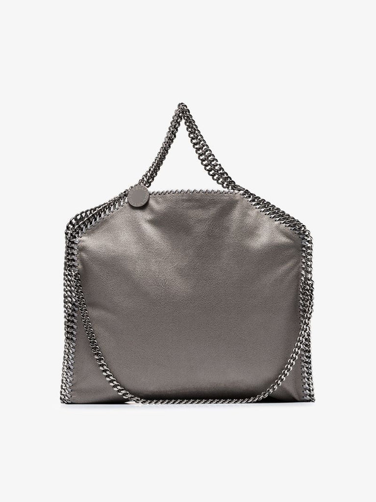 Grey Falabella Faux Leather Tote Bag