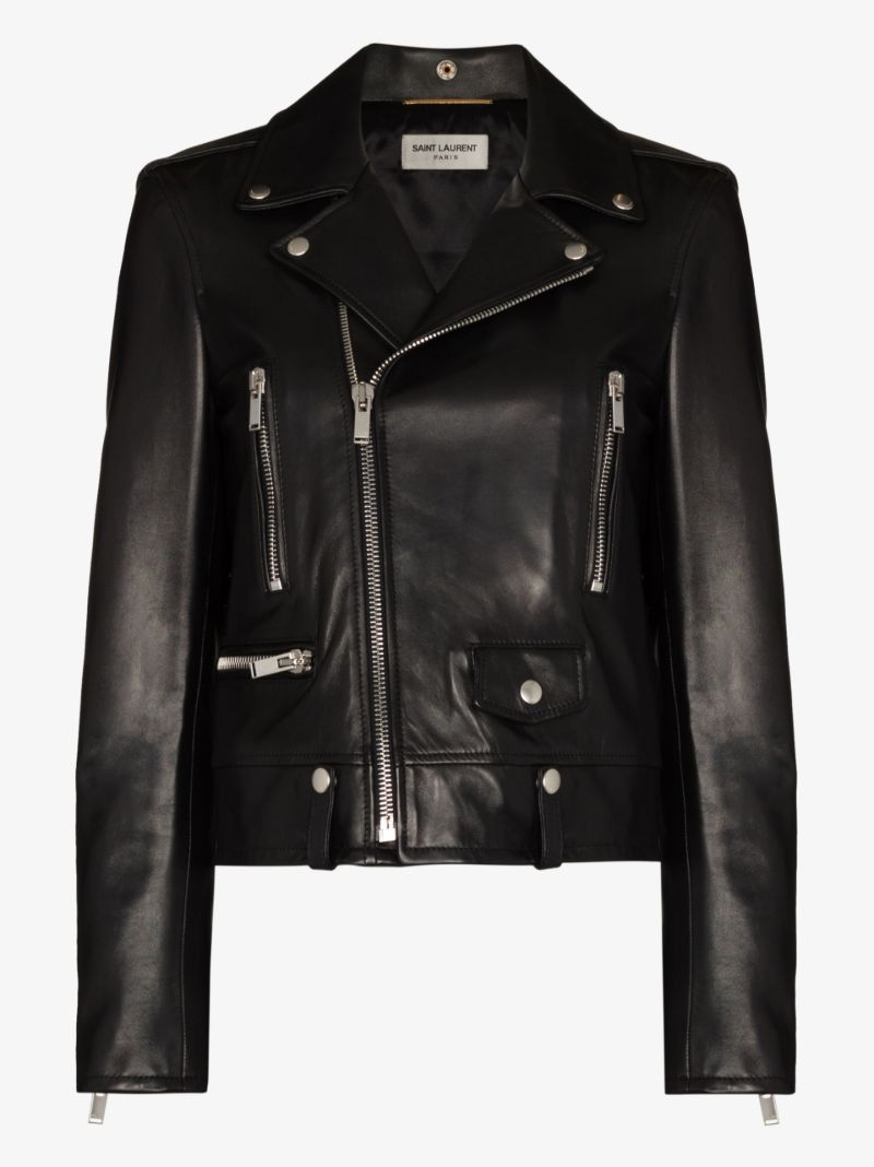 Black Leather Biker Jacket