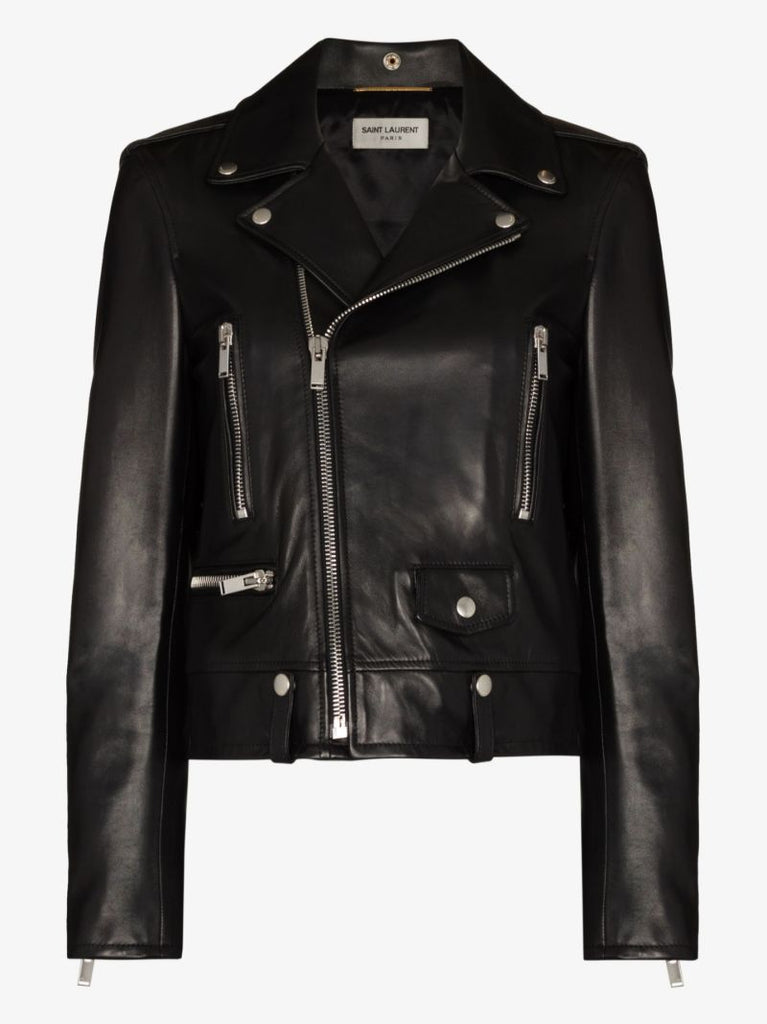 Black Leather Biker Jacket