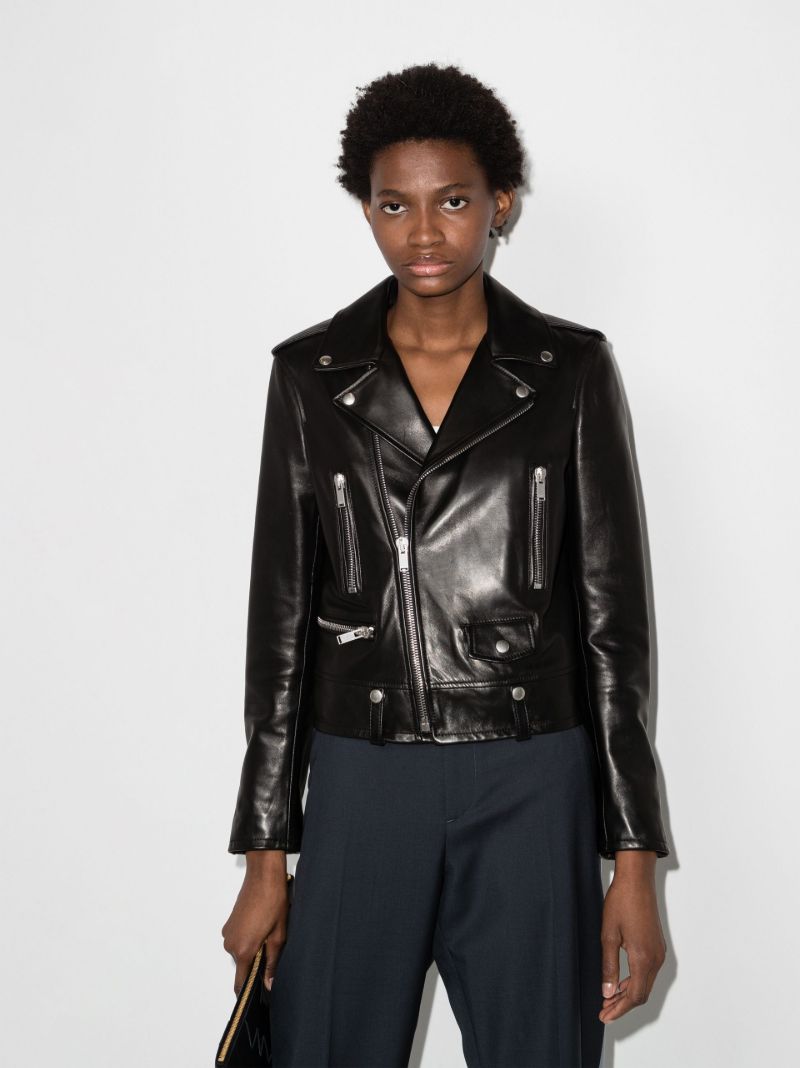 Black Leather Biker Jacket