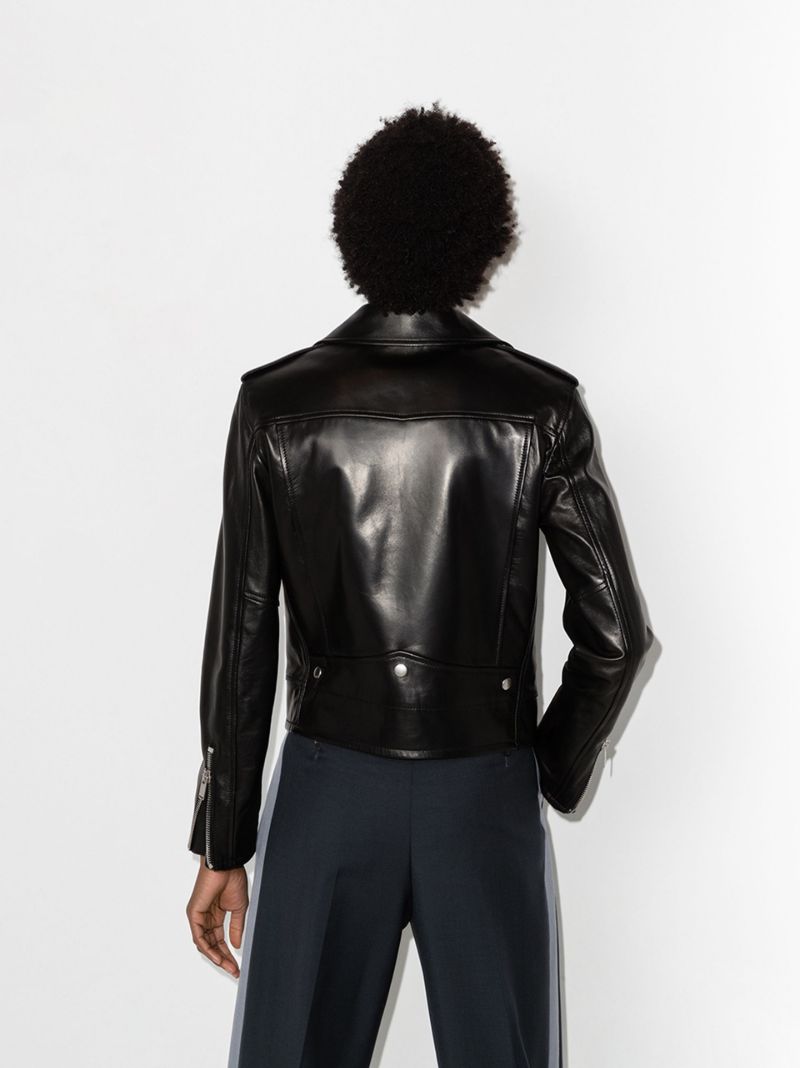 Black Leather Biker Jacket