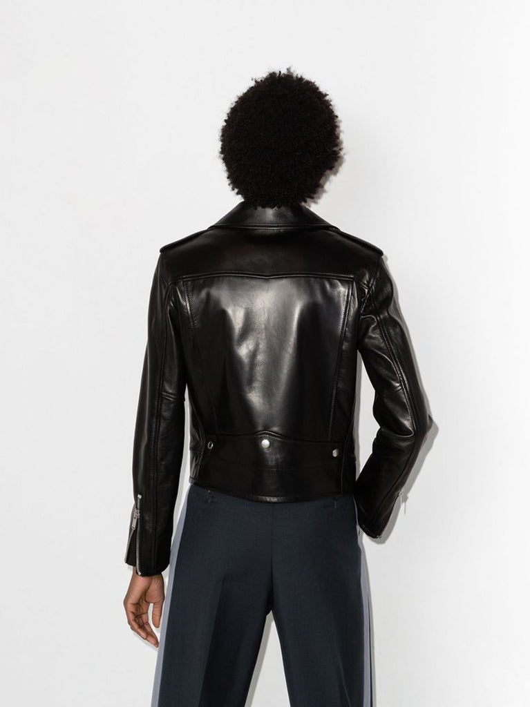 Black Leather Biker Jacket